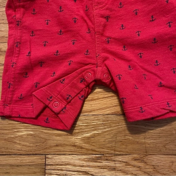 Carter’s / Cat & Jack | Red Anchor Shortall and Shirt Outfit | 24 mo - Picture 6 of 8